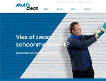 Tablet Screenshot of multiclean.nl