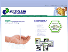 Tablet Screenshot of multiclean.de